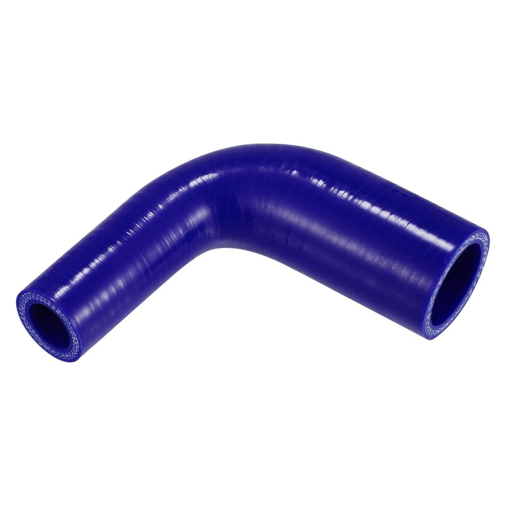 X AUTOHAUX 1pcs 19mm/0.75"-32mm/1.26" Inner Diameter 90mm/3.54" Length 90 Degree Blue Car Silicone Hose Hose Universal