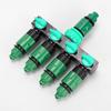Garden Hose 4-Way Water Splitter with Switch Valve Connector