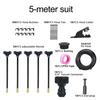 Automatic Irrigation System Irrigation Hose with 360-Degree Adjustable Nozzles Drip Irrigation System Kit with Connectors Cutter Ties for Garden