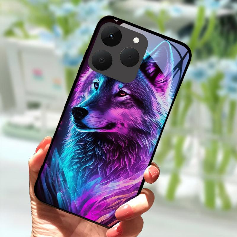 Luxury Tempered Glass Case For Realme 15T 5G Shockproof Hard PC Phone Case For Realme 15 T RMX5112 Cover Camera Protection Funda