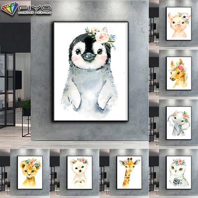 Pittura diamante 5D simpatici piccoli animali con fiori fai da te ricamo diamante strass decorazione per la casa