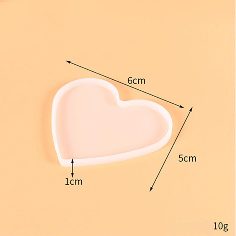 

Силиконовые формы для литья эпоксидной смолы в форме сердца для DIY подноса, подставки, фурнитуры для ювелирных изделий, инструменты, формы, УФ-эпоксидная смола, ручная работа