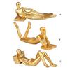 Resin Statue Of Abstract Figurines Art Mini Woman Sculpture Home Office
