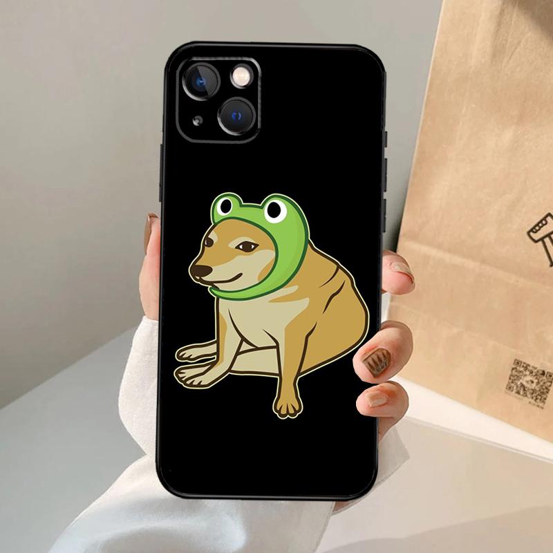 Cheems Doge Phone Case For iPhone 17 Air 16 15 14 13 12 11 Pro Max 12 13 Mini 15 16 Plus 16e Cover Coque