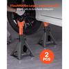 SucceBuy Jack Stands 3 Ton/6 Ton Capacity Heavy Duty Steel Jack Auto Stands with Locking for Lifting SUV Pickup Car and UTV/ATV