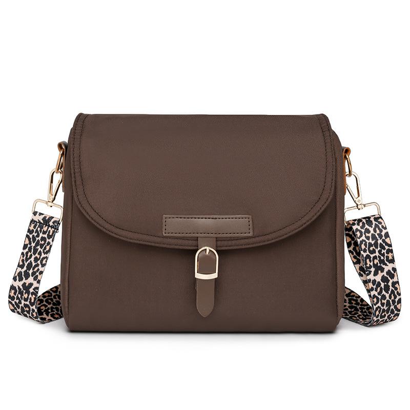 Women s Shoulder Bag Leopard Print Large Capacity Crossbody Bag Small Square Bag кофейный