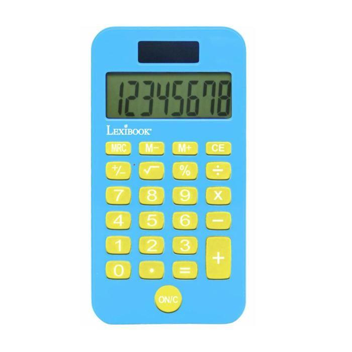 Calculatrice de poche - Stitch - 8 chiffres - Écran solaire - Double alimentation - Compacte