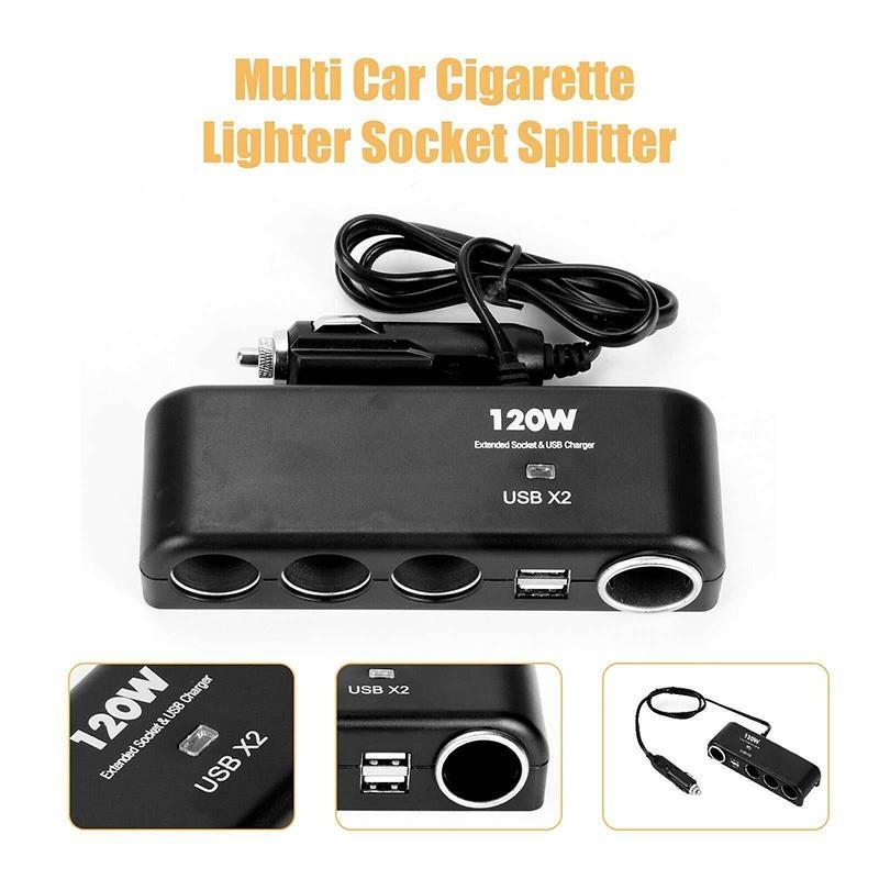 Presa Accendisigari Doppia USB DC 12V, Caricabatterie Portatile Per Moto, Auto E Camion, Uscita 5V 1A + 2.1A