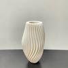 Modern Vase, White Minimalist Small Flower Holders for Pampas Grass Decor, Coffee Table & Shelf Decor, Abstract Vases for Flower Bouquet, Trendy Home