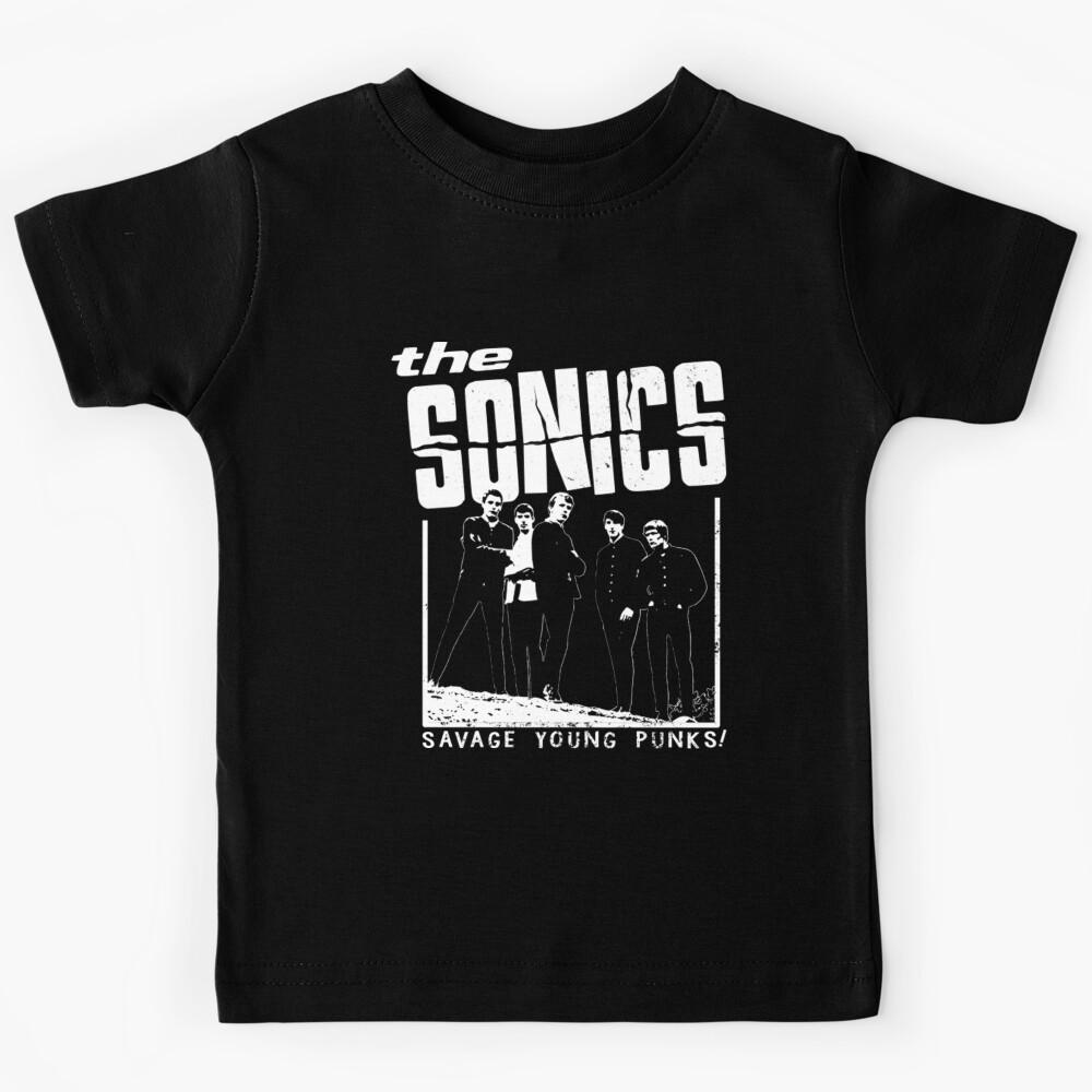 The Sonics Savage Young Punks - Black Kids T-Shirt 100