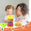 Burger Baby Montessori Sensory Intellectual Development Set, Developing Fine Motor Skills, Stacking Tower Learning Toys