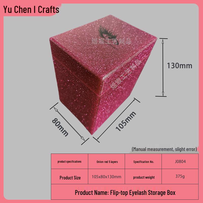 Акриловый бокс для хранения ресниц в наличии: Пятислойный или Десятислойный Органайзер для наращивания ресниц с откидной крышкой и пыленепроницаемый