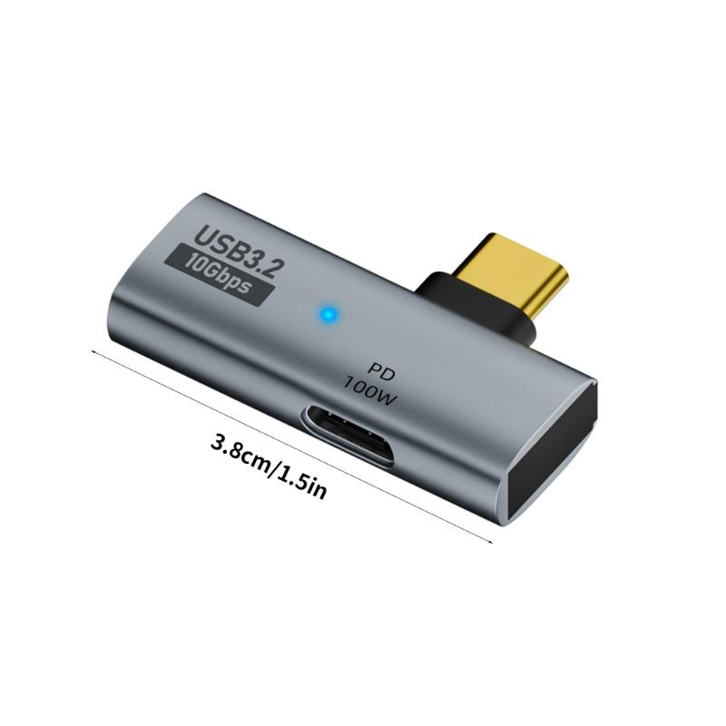High Speed USB3.0 Type C Adapter Hub with PD 100W Power Delivery 10Gbps USB Adapter Aluminum Alloy Enclosure