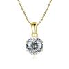 Butterflykiss 1 CT Real Moissanite Pendant Necklace For Women Top Quality 925 Silver Wedding Party Bridal Fine Jewelry