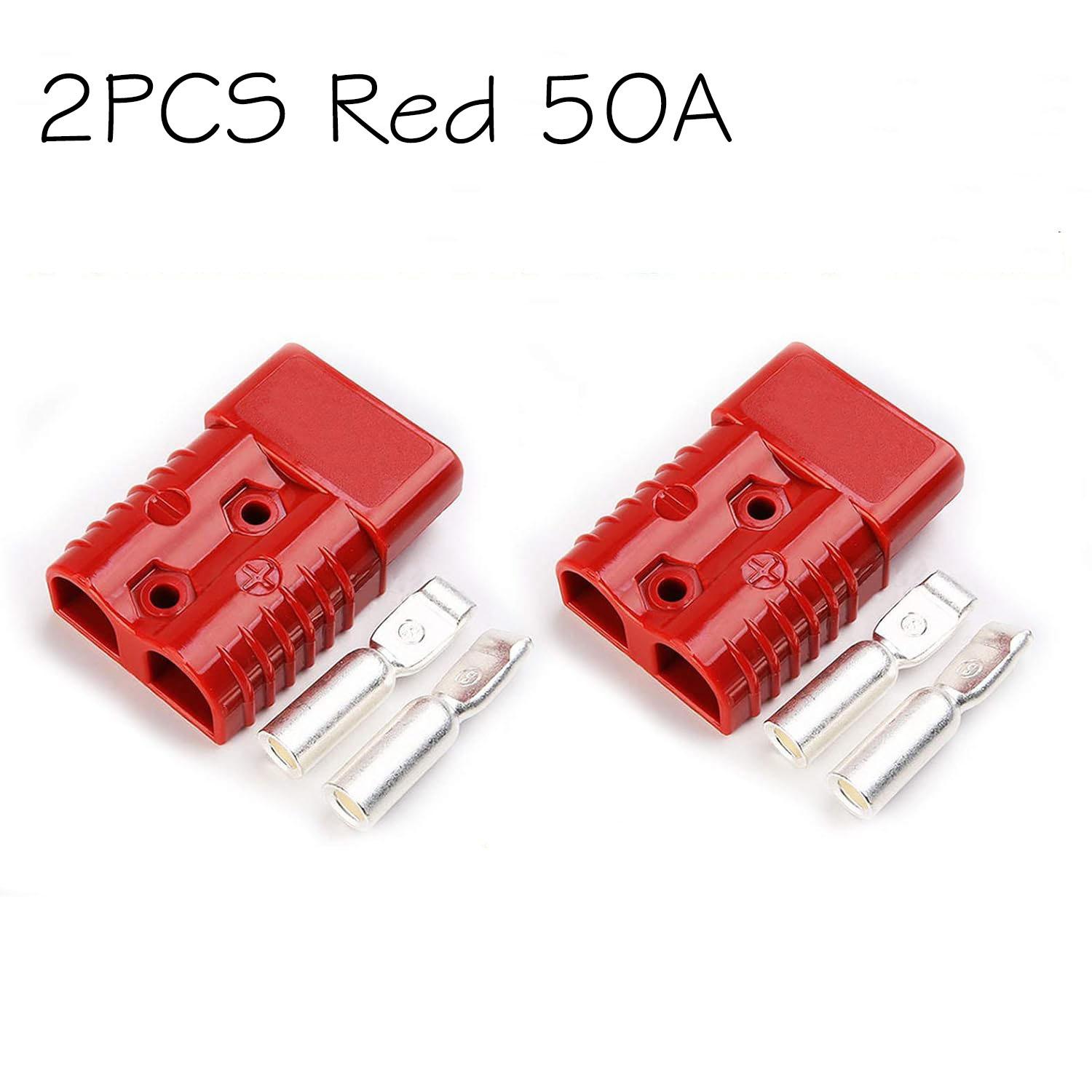 

2 шт. Для Anderson 50A 120A 175A 350A 600V Штекер Кабельний термінал Комплект роз єму живлення акумулятора Швидкий штекер Роз єм для заряджання акумулятора