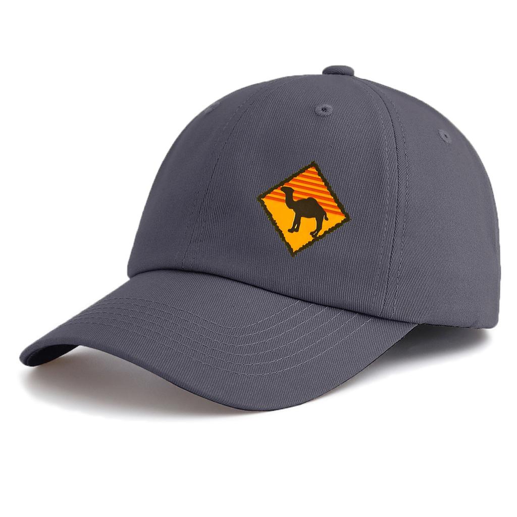 1pc CAMEL Print Baseball Cap for Adults, Minimalist Retro Style Casual Soft Adjustable Dad Hat, Perfect As Gift
