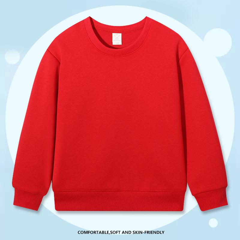 Zirunking 2026 Winter Spring Hoodies Pullovers Kids Boys Girls Round Neck Sweater Comfortable  Sweatshirt Children's Clothing KXINKIDW