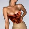 Diamond Chain Sling Female Slim Solid Color Corset Sexy Sleeveless Vest Top Female In Europe and America