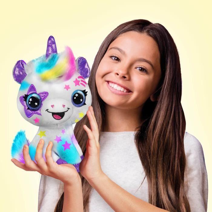 Canal Toys Peluche à personnaliser Licorne - Airbrush électrique avec pochoirs et feutres