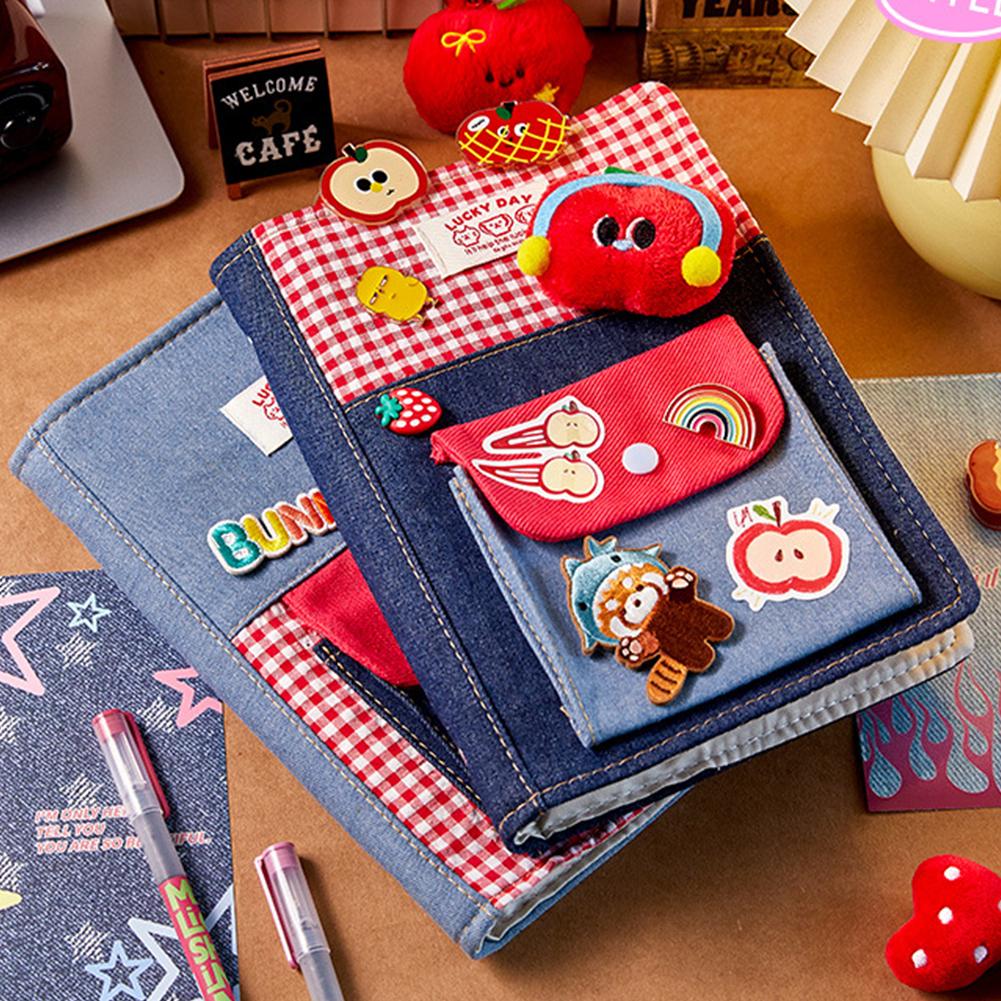 Denim Cloth Notebook Diary DIY Journal Notebook Scrapbook School Study Stationery Gift For Kids Students