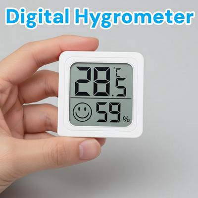 Mini Digital Hygrometer Indoor Thermometer Humidity Meter for Baby Room Cellar Greenhouse - Temperature & Humidity Monitor