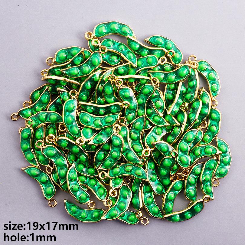 

3D Fruit/Animal Enamel Charms For Jewelry Making Supplies Cherry Pea Lobster Corn Pendant Charm DIY Earrings Keychain Materials