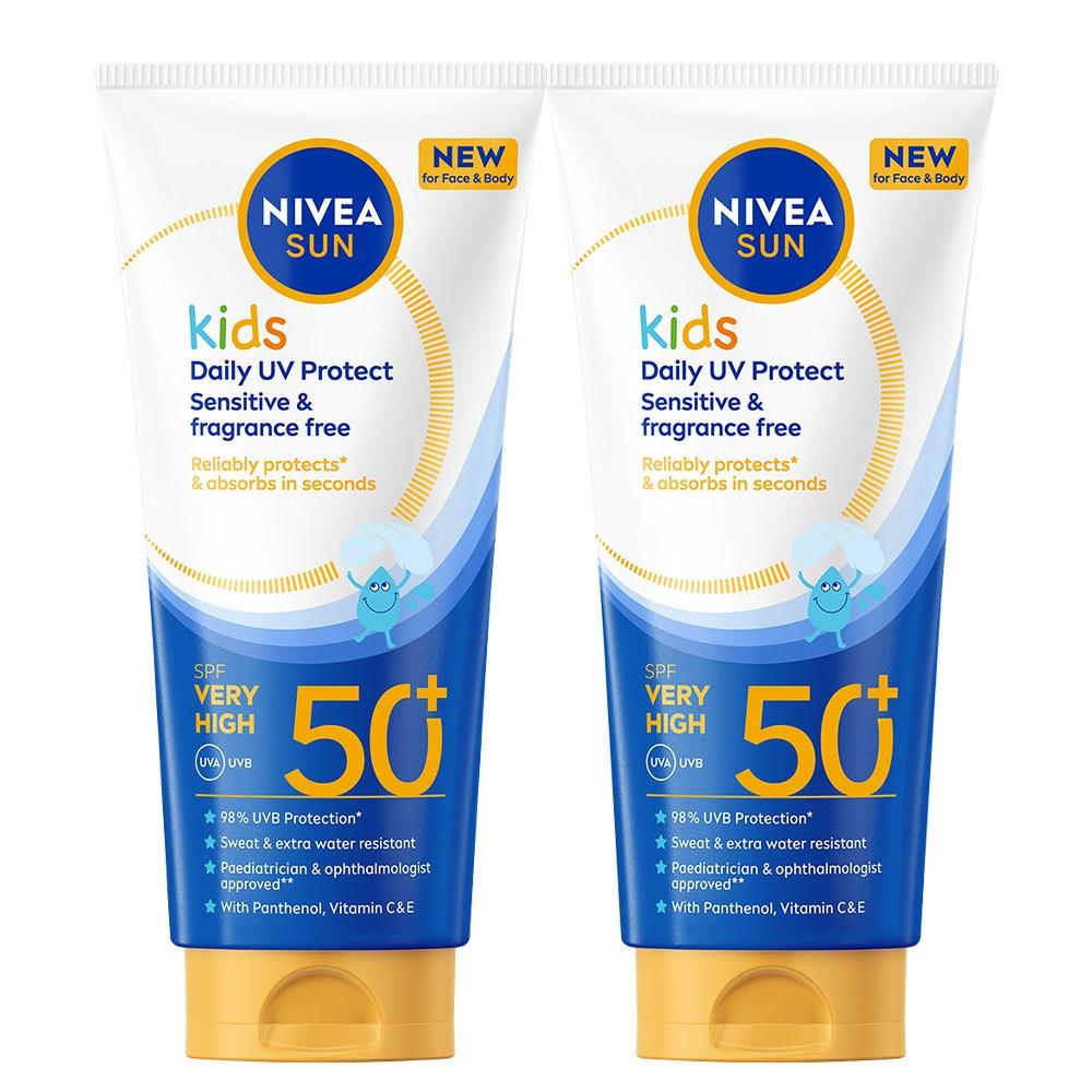 Nivea Sun Kids Sensitive Daily UV Lotion 100ml 2 pcs
