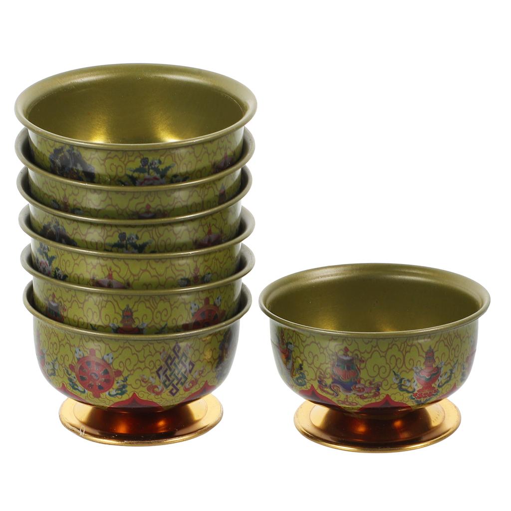 Bol cu Apă Templu Cupă Sfântă Aliaj Masă Budism Meditație Suport pentru Ofrendă