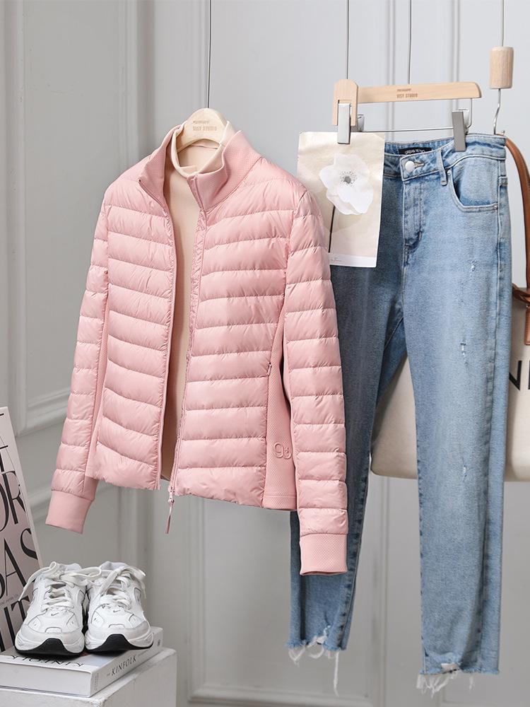 Pearlescent Women's Lightweight 90% Goose Down Jacket: Versatile Light Luxury for Layering or Outerwear