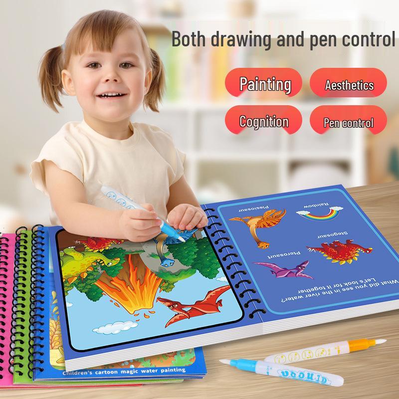 Magic Water Drawing Book: Reusable Children's Coloring & Graffiti Toy