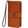 VINEY Women's Light Luxury Long Cowhide Wallet