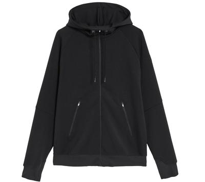 Bluza z kapturem zapinana na zamek - Męska kurtka sportowa i rekreacyjna Czarna 1ME11440553 ORYGINALNA