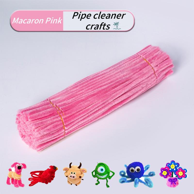 100 Pieces Pipe Cleaners Chenille Stem, Solid Color Pipe Cleaners Set for Pipe Cleaners DIY Arts Crafts Decorations