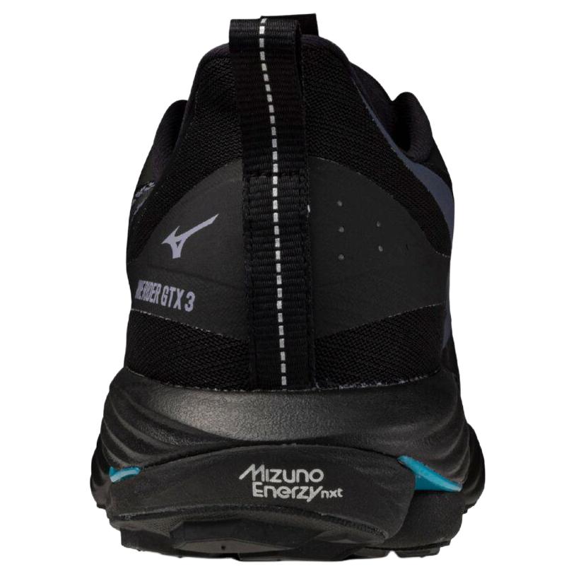 Mizuno Wave Rider Gtx 3 Fashion Comfortable Waterproof Breathable Reflective Running Shoes Unisex Sneakers Black Blue J1GC257701