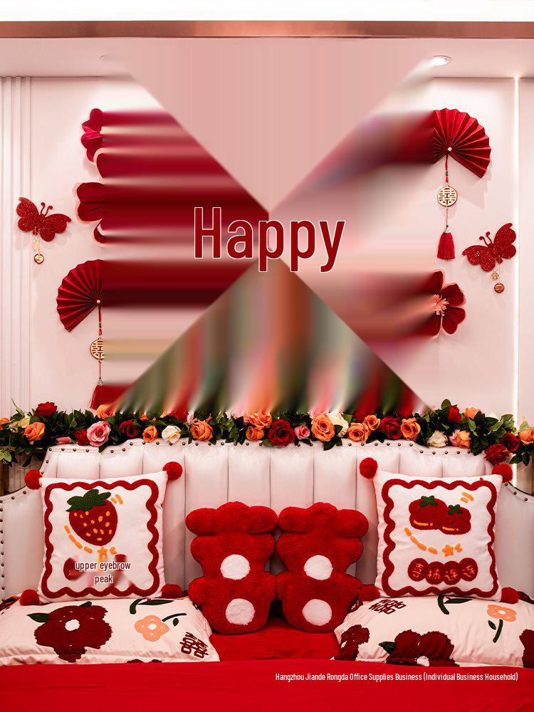 Wedding Crepe Paper Flower Decoration: Bedside, Bedroom, Wall Decor for Engagements & Weddings