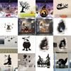 Halloween Diy Wall Stickers Window Vinyl Pumpkin Witch Decal Decor Artremoveable