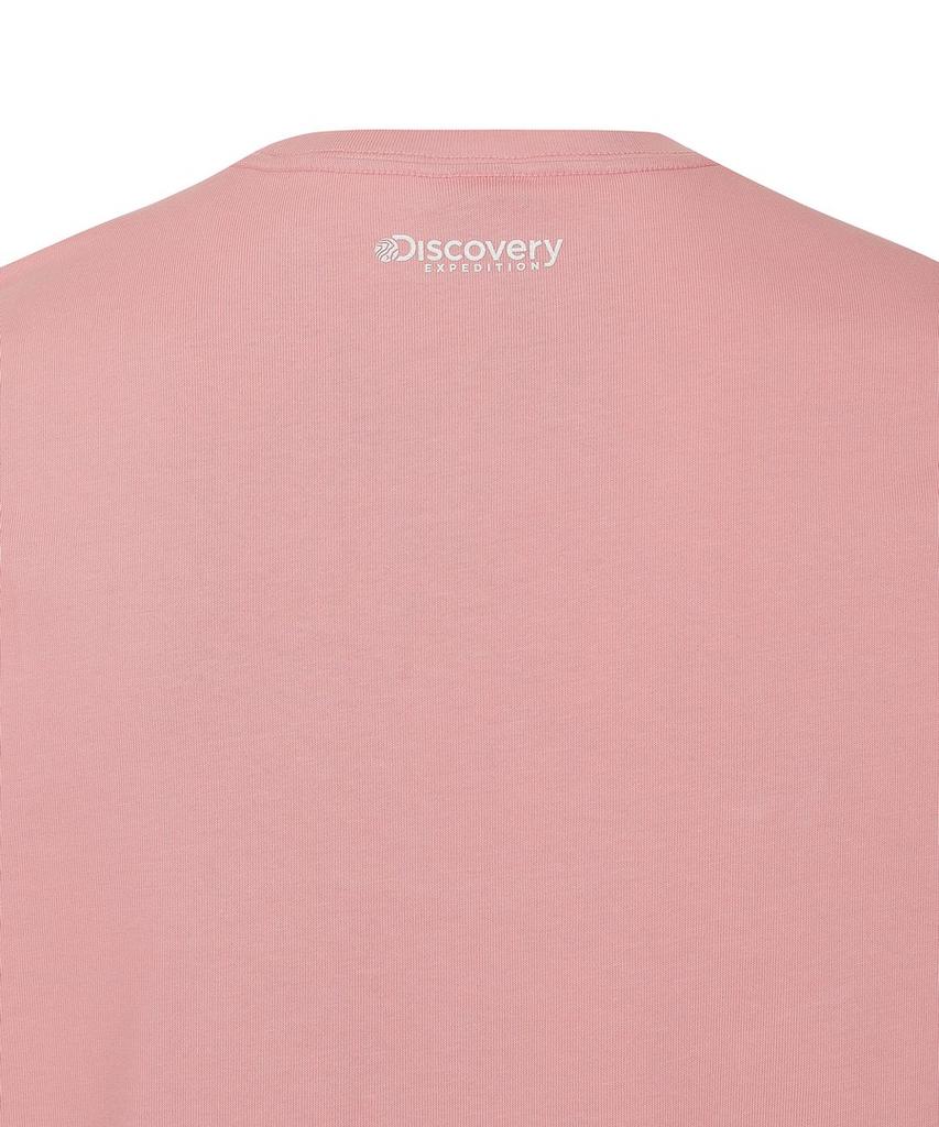 DISCOVERY EXPEDITION Unis Small Lake Graphic Short Sleeve T-Shirt (Peach)