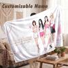 Custom Name Flannel Blanket,aespa Lightweight Warm Bed Blanket For Couch & Holiday Gift
