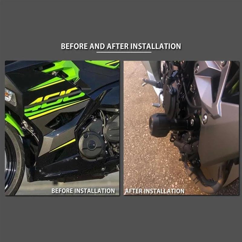 Motorcycle Frame Slider Crashguard Protector for KAWASAKI Ninja 400 Z400 2018- Crash Pad Falling Bumper Accessories