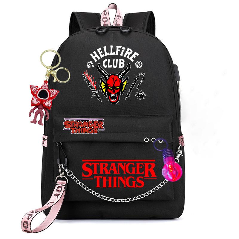 Stranger Things Drukāta Mugursoma ArĶēdītes Dekoru