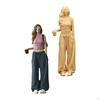 1/64 Miniature Girl Figure People Simulation Tiny Model Realistic for Diorama