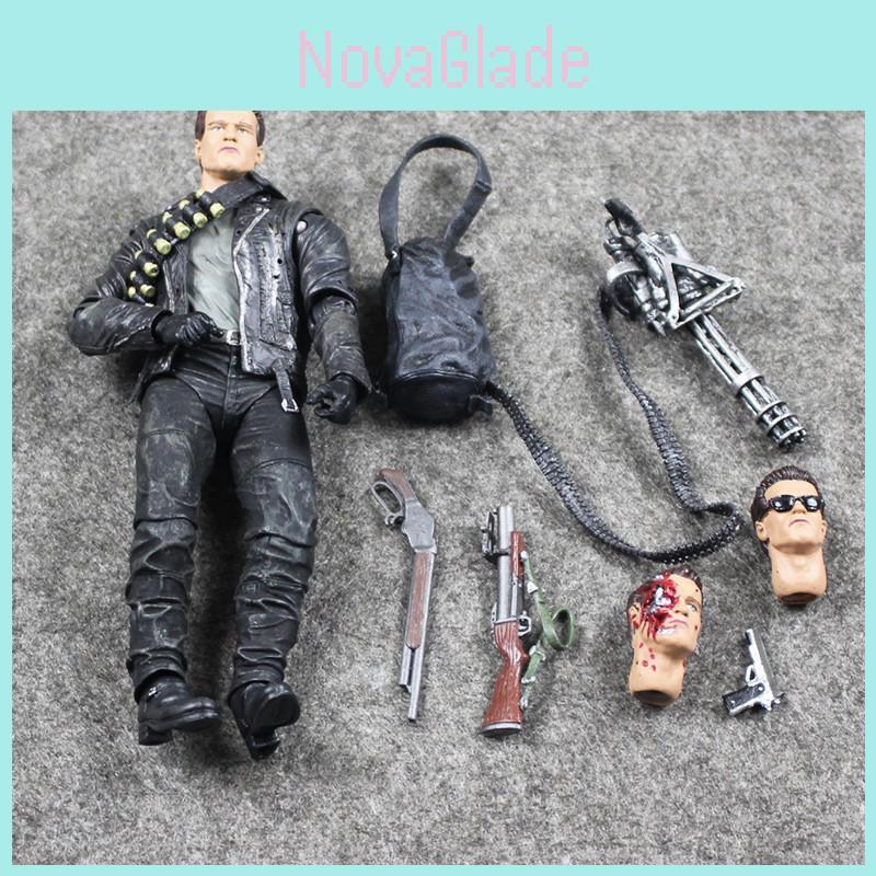 2 Judgment Terminator Day T800 Ultimate Deluxe Arnold 8" Action New Figure