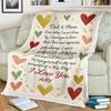 To Dad & Mom Blanket from Azalea Personalized Hug Message from Daughter Heartfelt Gift for Parents Family Love Appreciation Throw