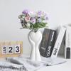 Heart shaped vase Ceramic vase art Home decoration accessories Modern hydroponic flower arrangement Valentine's Day gift