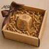 Natural Wood Reading Gift Wooden Decision Dice, 6-Sided Engraved Quotes Prompt, Library Habit Organizer Charm, Fun Companion Book Lover Dice