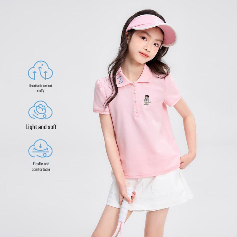 Girls' Breathable Short-Sleeve Summer T-Shirt
