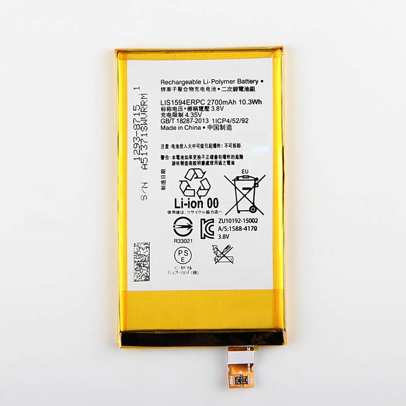 Original High Capacity Phone Battery For Sony Xperia Z5 Z5mini Z5 Mini E5803 LIS1594ERPC 2700mAh