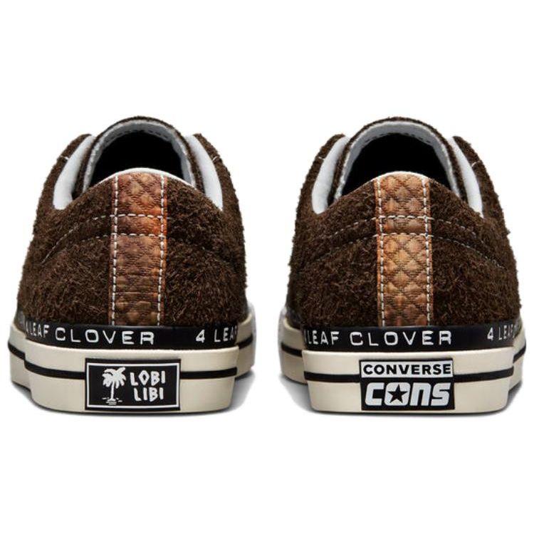 Sneakers Unisex Patta x Converse One Star Pro Low Four Leaf Clover Marrone Java Oliva Bruciata A03174C