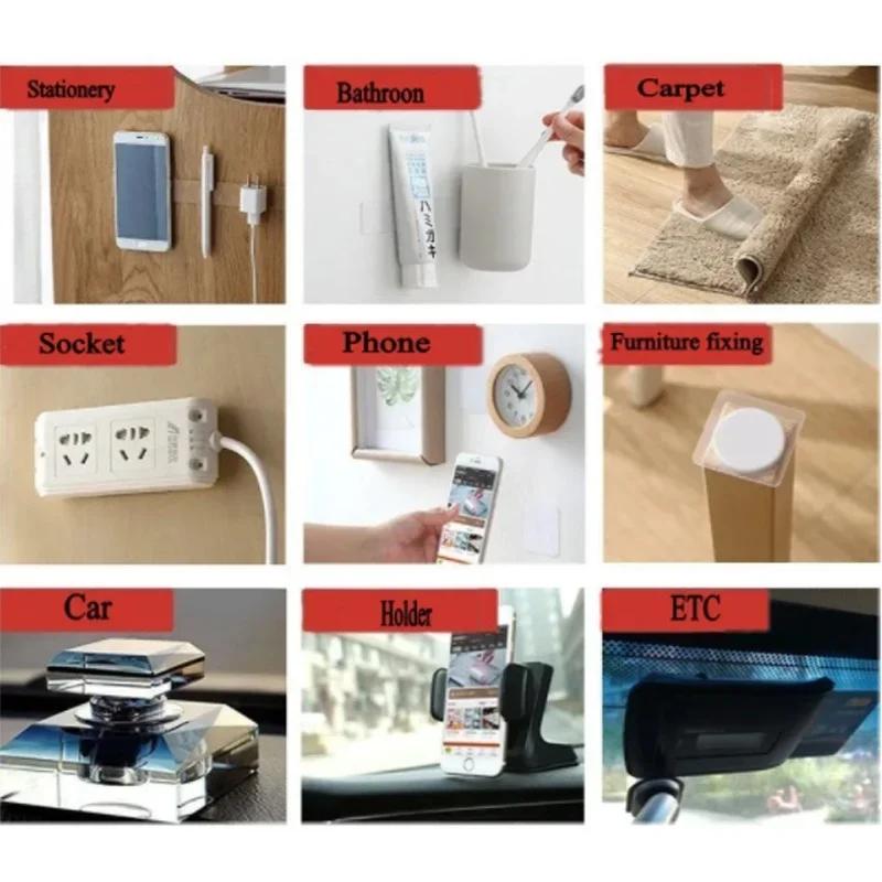 5/20pcs Nano Tape Extra Strong Double-Sided Adhesive Tape Transparent Reusable Waterproof Tape Heat for Resistance Bathroom Tile