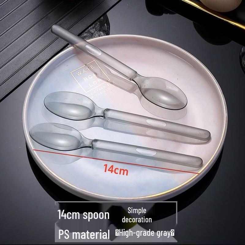 ZISIZ Disposable Plastic Spoon and Fork Set